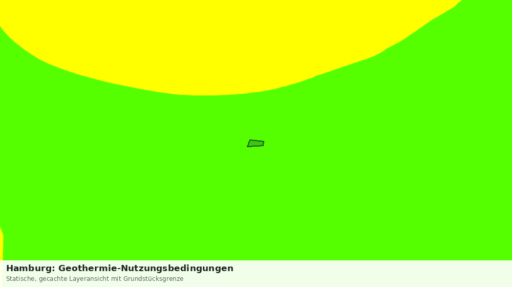 Statische Kartenansicht: Hamburg: Geothermie-Nutzungsbedingungen