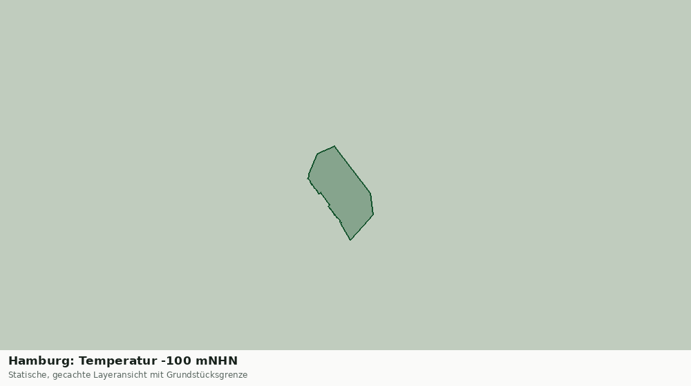Statische Kartenansicht: Hamburg: Temperatur -100 mNHN