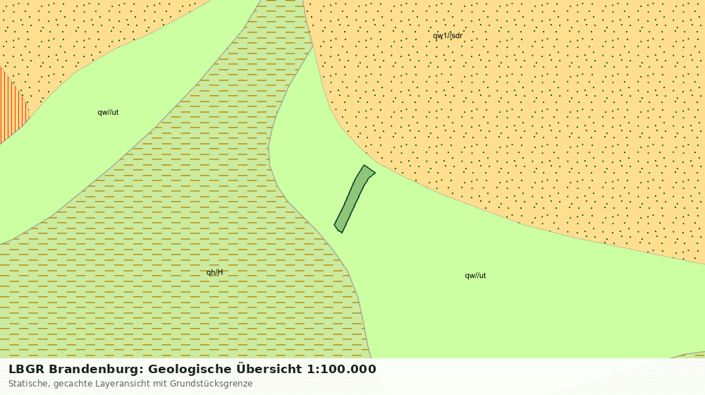 Statische Kartenansicht: LBGR Brandenburg: Geologische Übersicht 1:100.000