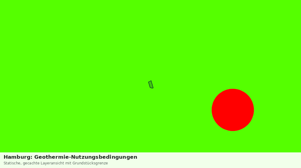 Statische Kartenansicht: Hamburg: Geothermie-Nutzungsbedingungen