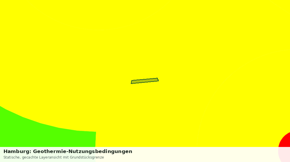 Statische Kartenansicht: Hamburg: Geothermie-Nutzungsbedingungen