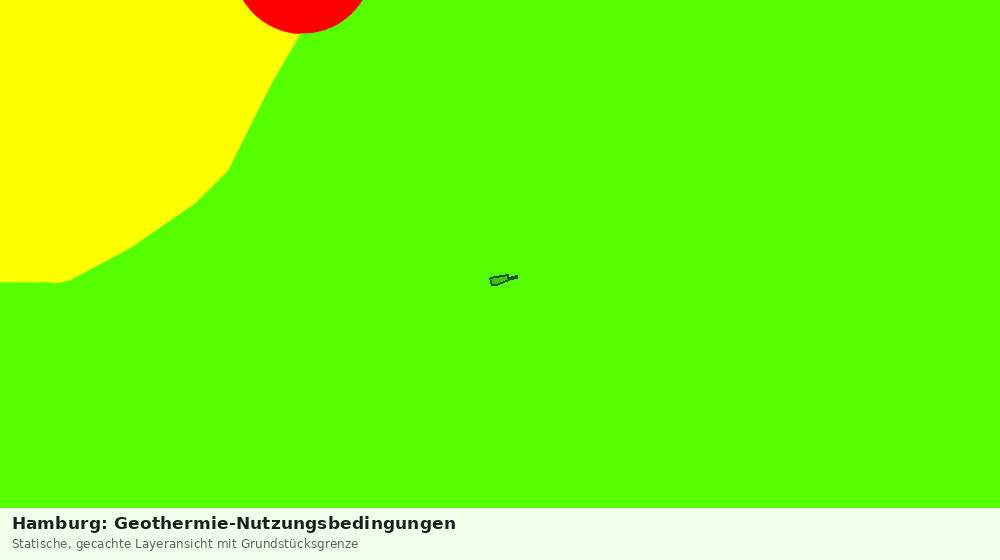 Statische Kartenansicht: Hamburg: Geothermie-Nutzungsbedingungen