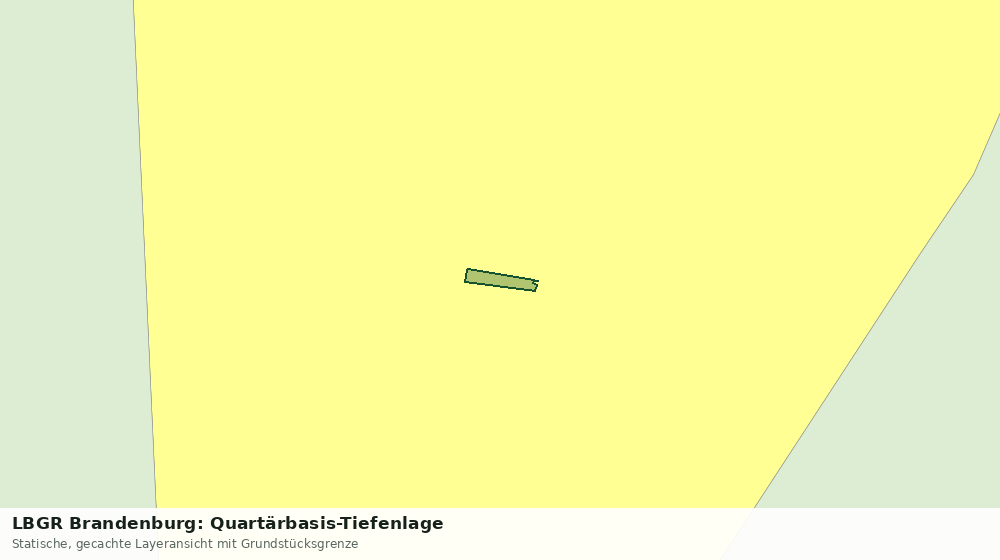 Statische Kartenansicht: LBGR Brandenburg: Quartärbasis-Tiefenlage