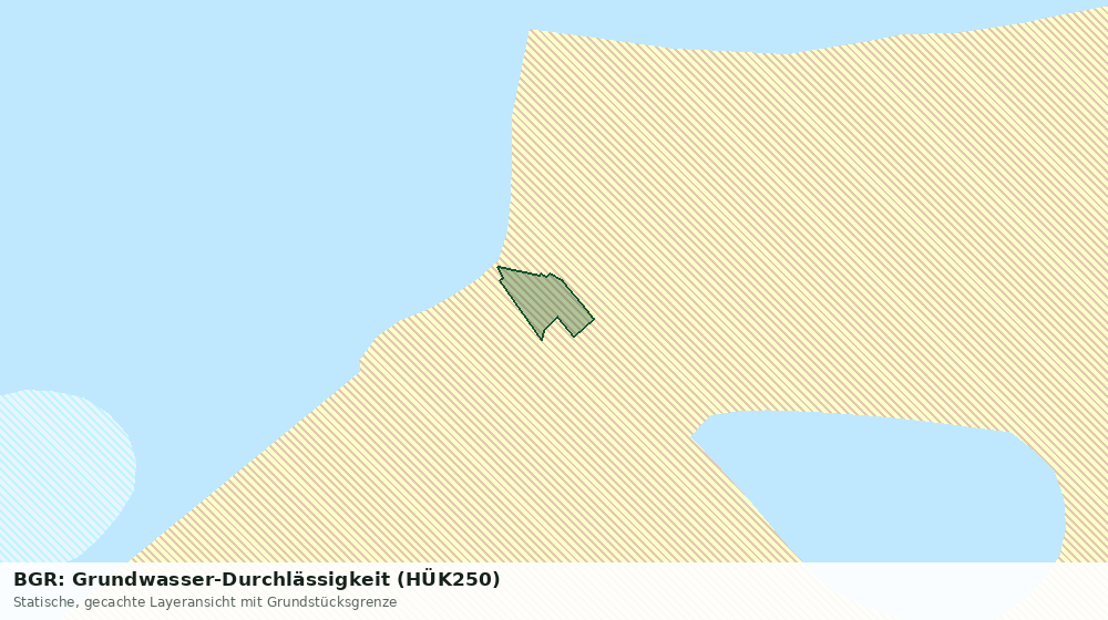 Statische Kartenansicht: BGR: Grundwasser-Durchlässigkeit (HÜK250)
