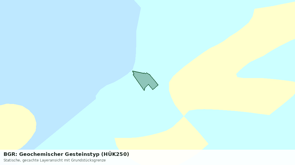Statische Kartenansicht: BGR: Geochemischer Gesteinstyp (HÜK250)