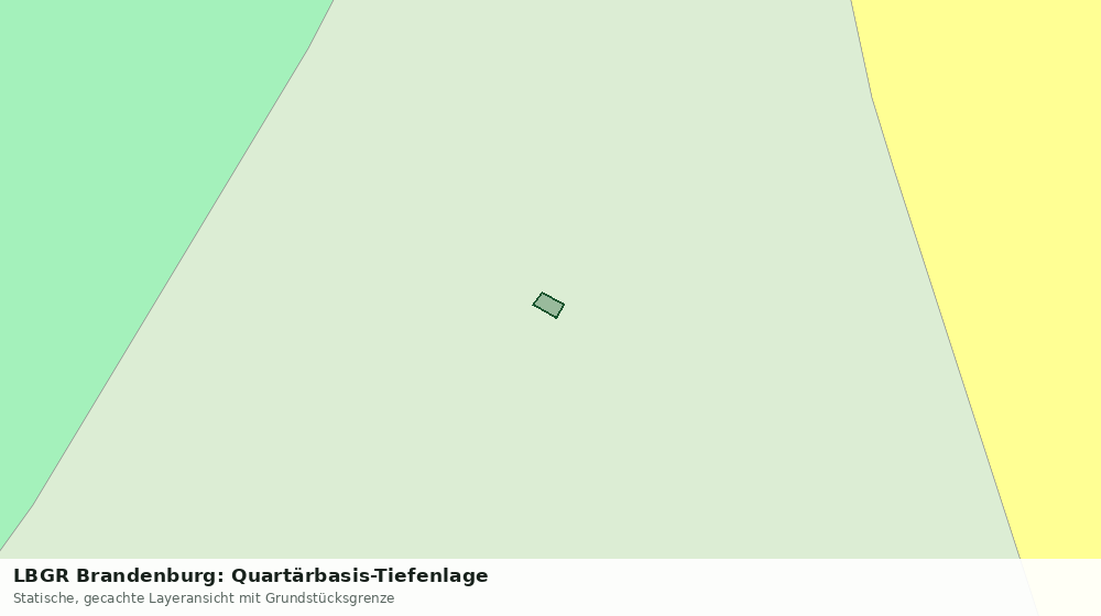 Statische Kartenansicht: LBGR Brandenburg: Quartärbasis-Tiefenlage