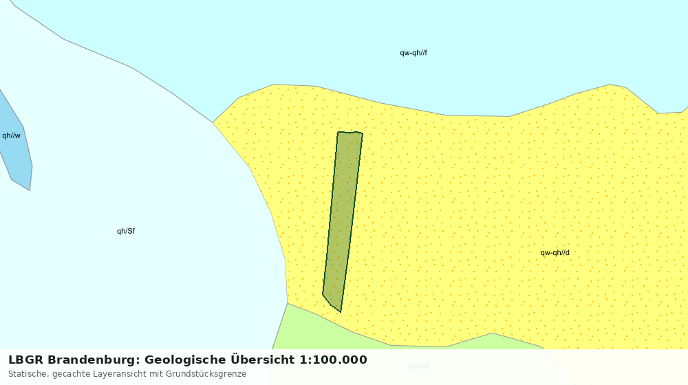 Statische Kartenansicht: LBGR Brandenburg: Geologische Übersicht 1:100.000