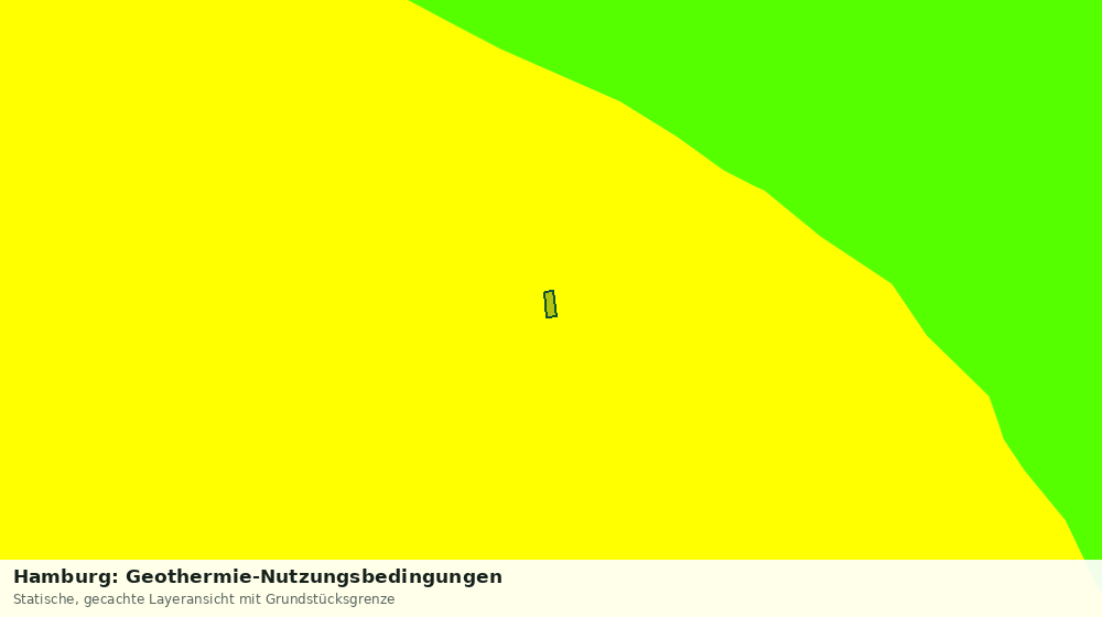 Statische Kartenansicht: Hamburg: Geothermie-Nutzungsbedingungen