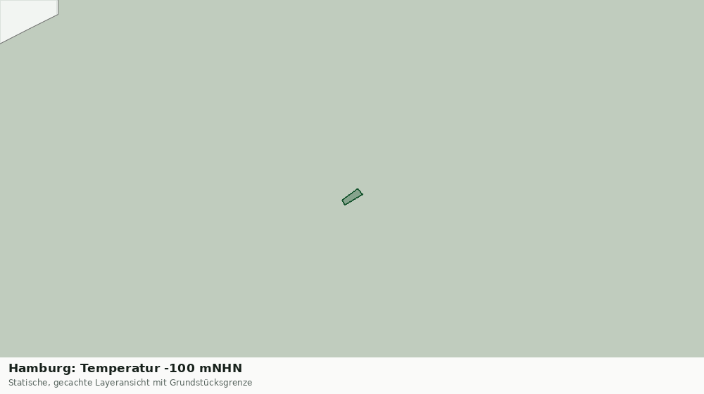 Statische Kartenansicht: Hamburg: Temperatur -100 mNHN