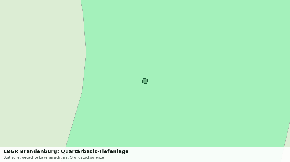Statische Kartenansicht: LBGR Brandenburg: Quartärbasis-Tiefenlage