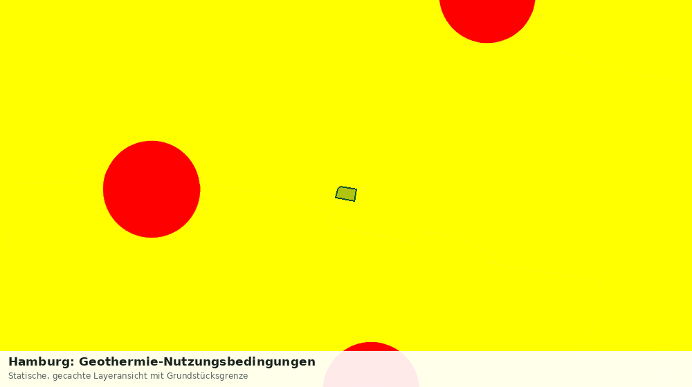 Statische Kartenansicht: Hamburg: Geothermie-Nutzungsbedingungen