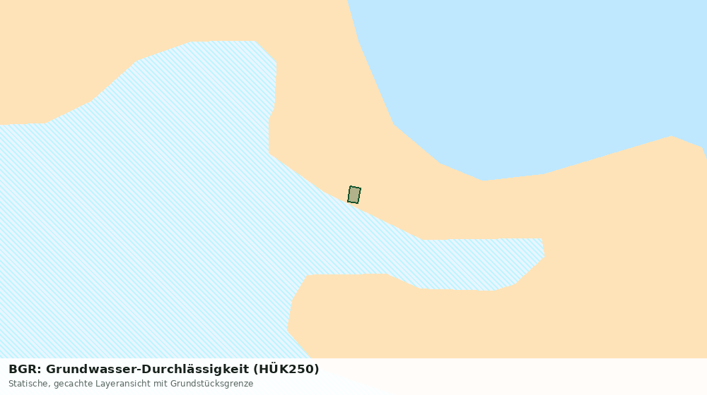 Statische Kartenansicht: BGR: Grundwasser-Durchlässigkeit (HÜK250)