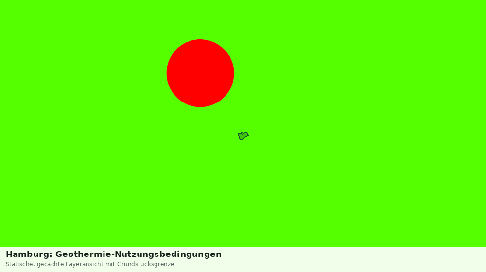 Statische Kartenansicht: Hamburg: Geothermie-Nutzungsbedingungen