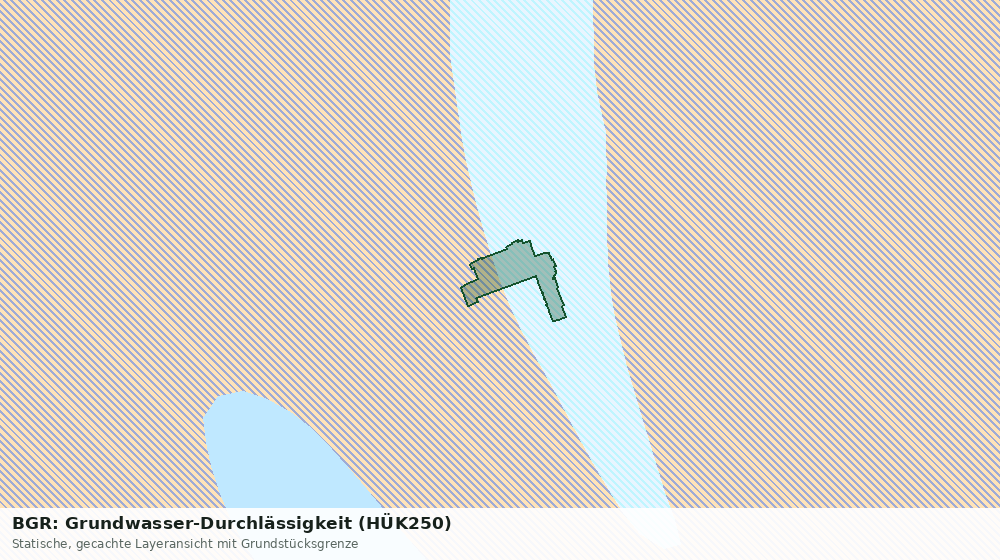 Statische Kartenansicht: BGR: Grundwasser-Durchlässigkeit (HÜK250)