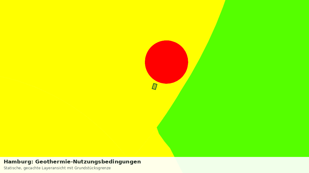 Statische Kartenansicht: Hamburg: Geothermie-Nutzungsbedingungen