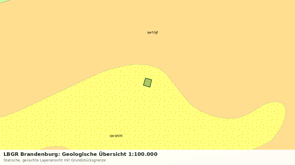 Statische Kartenansicht: LBGR Brandenburg: Geologische Übersicht 1:100.000
