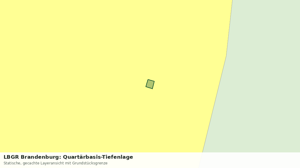 Statische Kartenansicht: LBGR Brandenburg: Quartärbasis-Tiefenlage