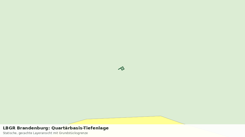 Statische Kartenansicht: LBGR Brandenburg: Quartärbasis-Tiefenlage