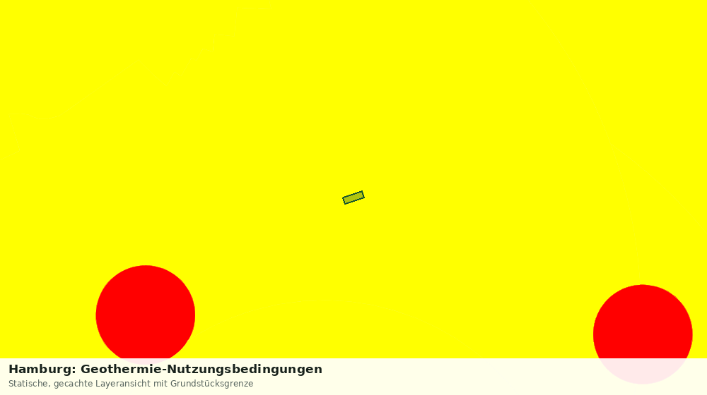 Statische Kartenansicht: Hamburg: Geothermie-Nutzungsbedingungen
