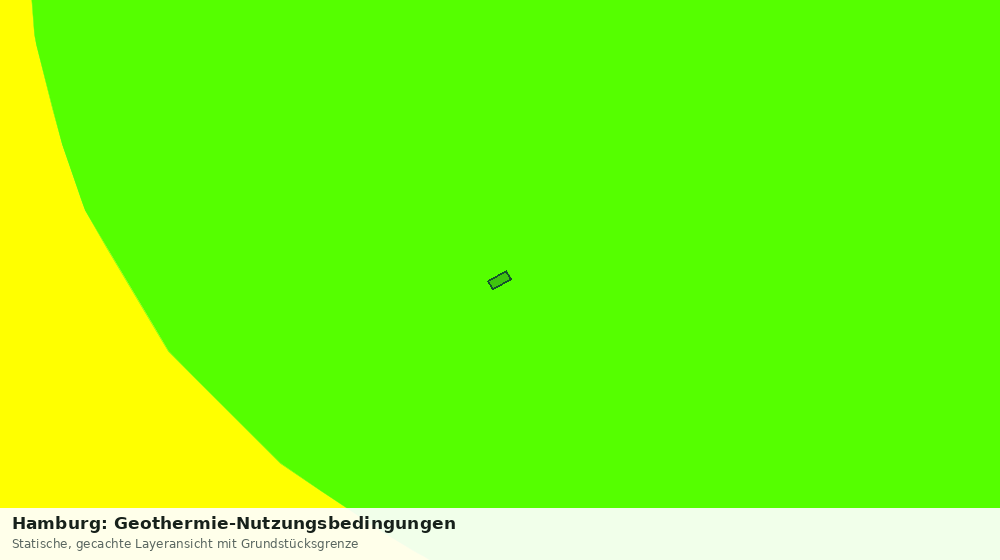Statische Kartenansicht: Hamburg: Geothermie-Nutzungsbedingungen