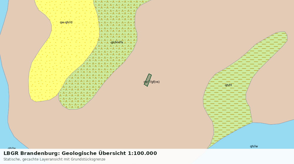 Statische Kartenansicht: LBGR Brandenburg: Geologische Übersicht 1:100.000