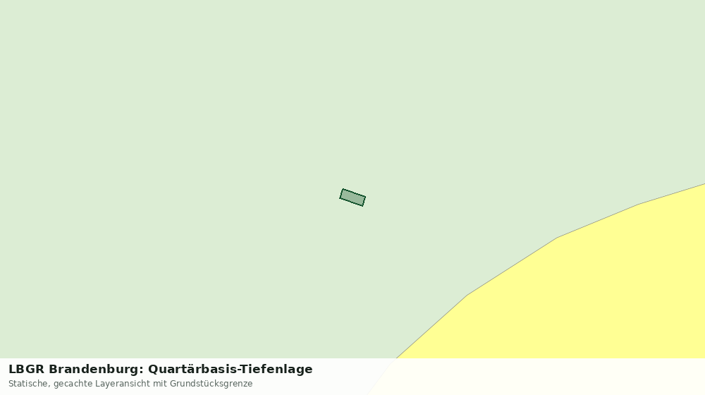 Statische Kartenansicht: LBGR Brandenburg: Quartärbasis-Tiefenlage