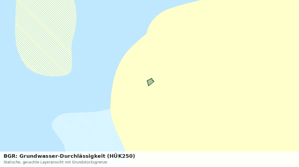 Statische Kartenansicht: BGR: Grundwasser-Durchlässigkeit (HÜK250)