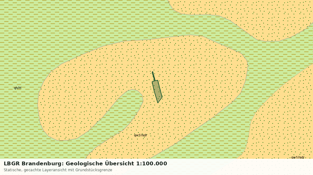 Statische Kartenansicht: LBGR Brandenburg: Geologische Übersicht 1:100.000