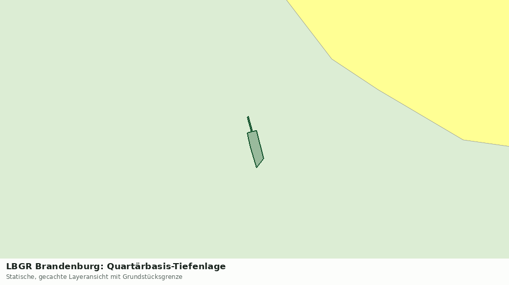 Statische Kartenansicht: LBGR Brandenburg: Quartärbasis-Tiefenlage
