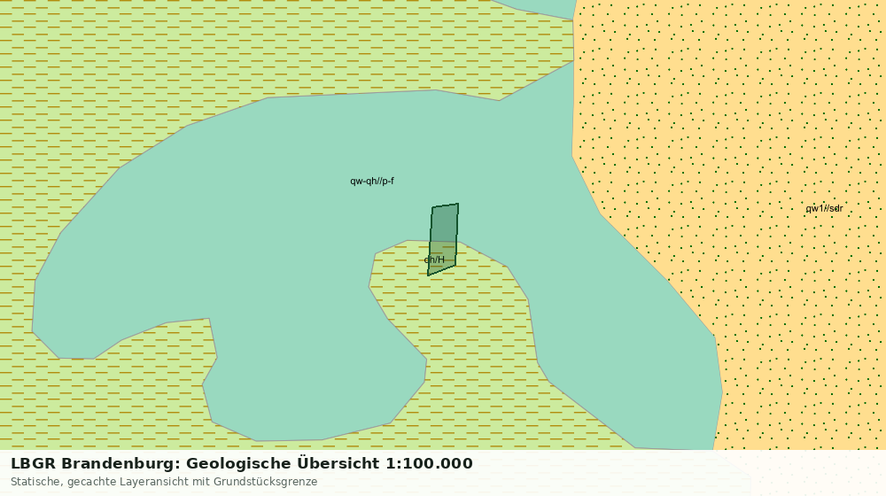 Statische Kartenansicht: LBGR Brandenburg: Geologische Übersicht 1:100.000