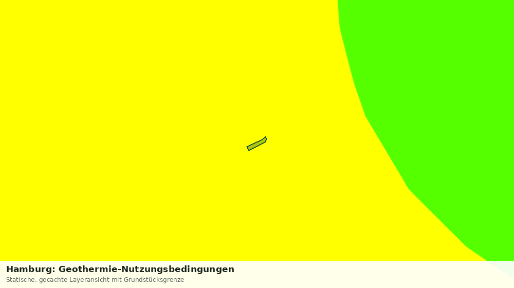 Statische Kartenansicht: Hamburg: Geothermie-Nutzungsbedingungen