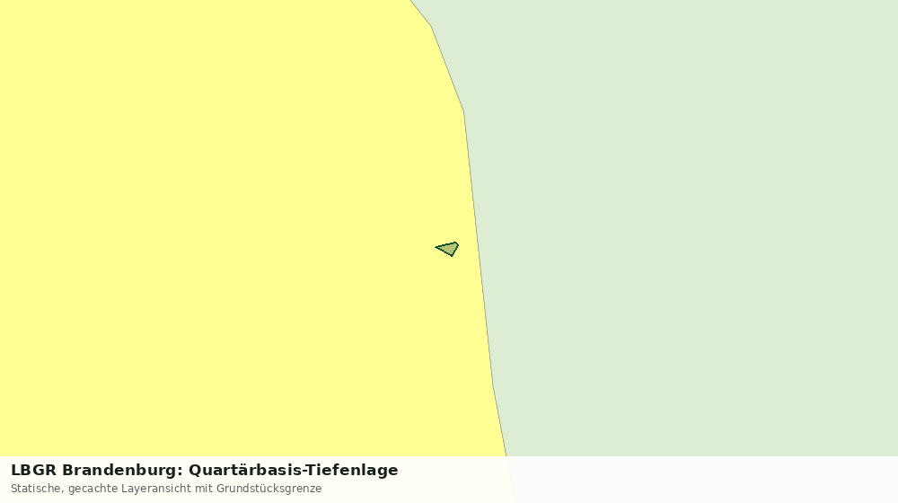 Statische Kartenansicht: LBGR Brandenburg: Quartärbasis-Tiefenlage