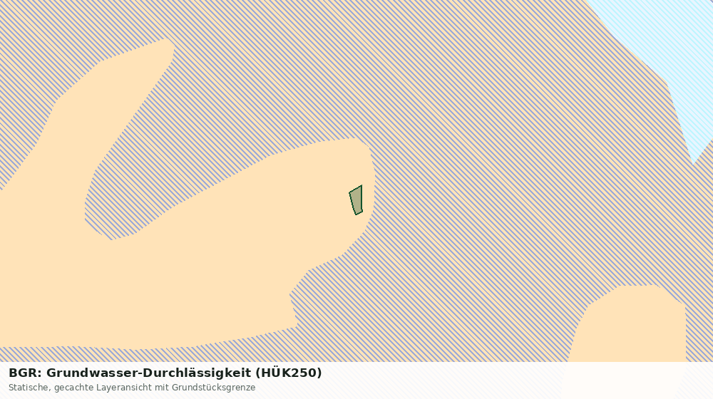 Statische Kartenansicht: BGR: Grundwasser-Durchlässigkeit (HÜK250)