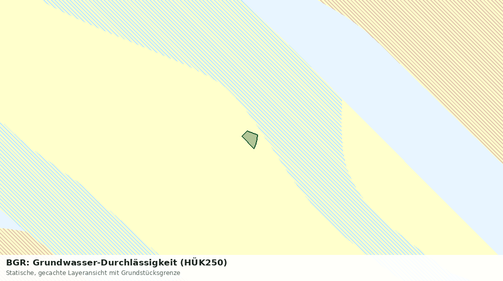 Statische Kartenansicht: BGR: Grundwasser-Durchlässigkeit (HÜK250)