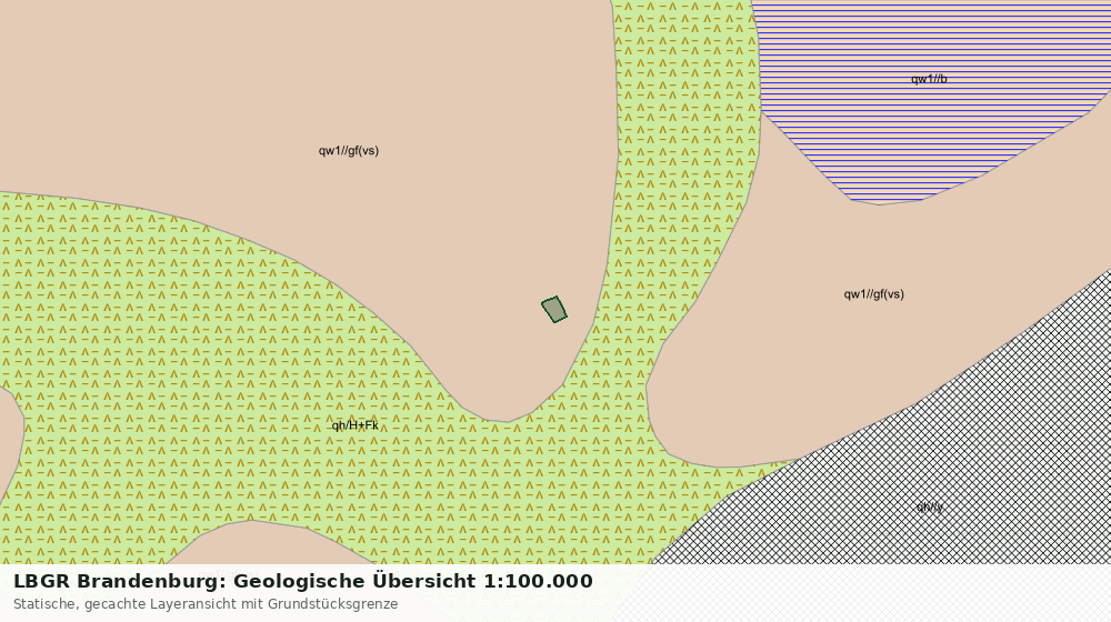 Statische Kartenansicht: LBGR Brandenburg: Geologische Übersicht 1:100.000