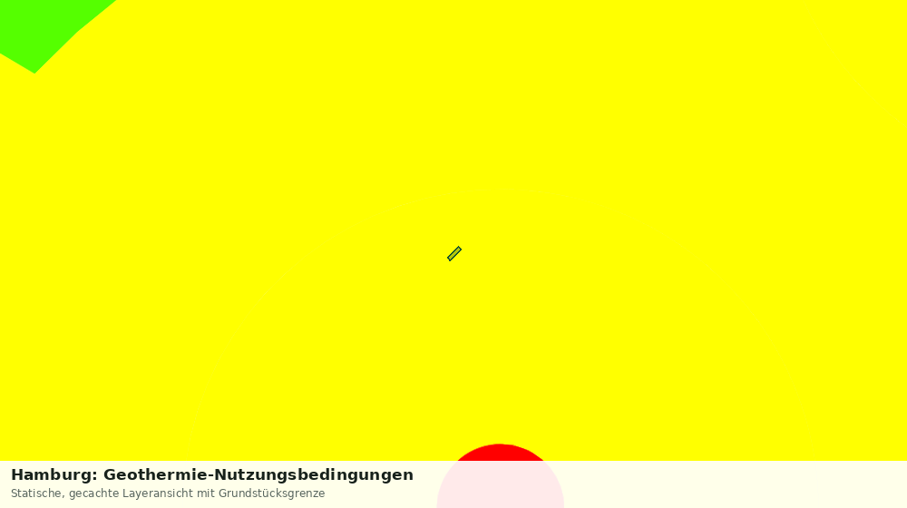 Statische Kartenansicht: Hamburg: Geothermie-Nutzungsbedingungen