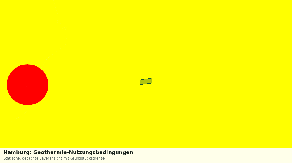 Statische Kartenansicht: Hamburg: Geothermie-Nutzungsbedingungen