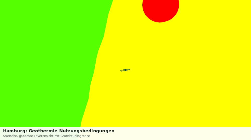 Statische Kartenansicht: Hamburg: Geothermie-Nutzungsbedingungen