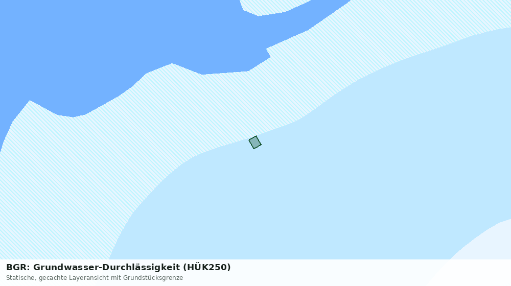 Statische Kartenansicht: BGR: Grundwasser-Durchlässigkeit (HÜK250)