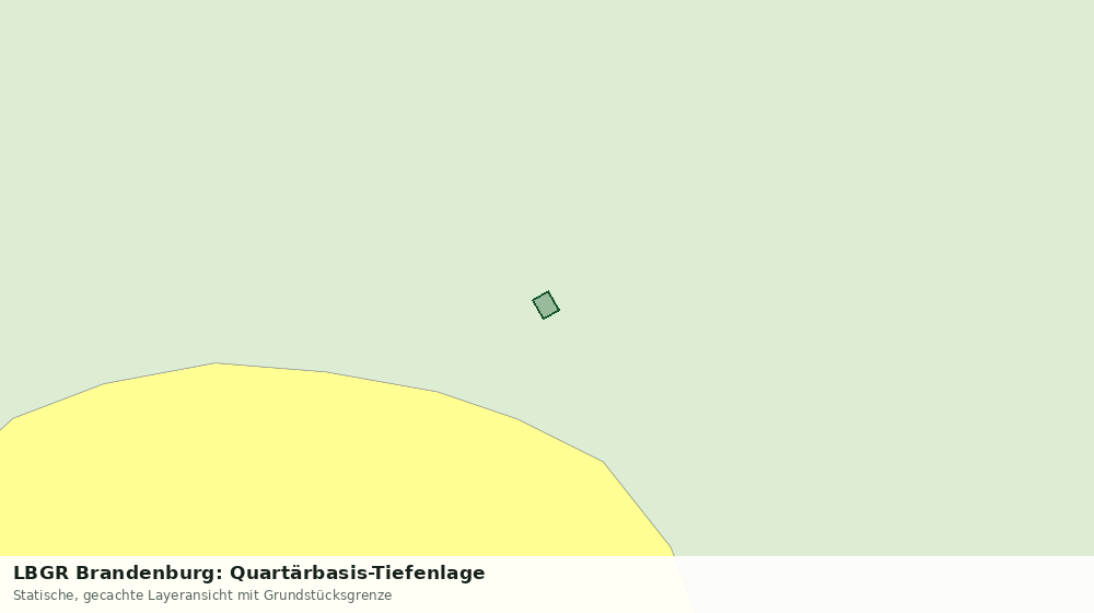 Statische Kartenansicht: LBGR Brandenburg: Quartärbasis-Tiefenlage