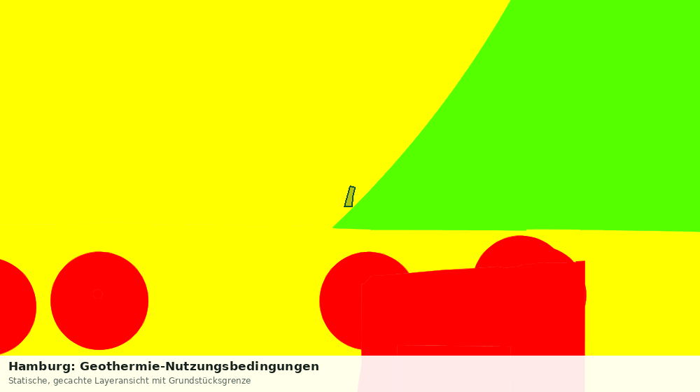 Statische Kartenansicht: Hamburg: Geothermie-Nutzungsbedingungen