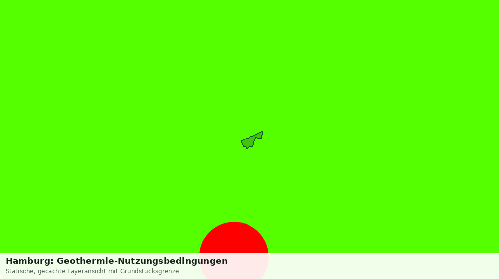 Statische Kartenansicht: Hamburg: Geothermie-Nutzungsbedingungen