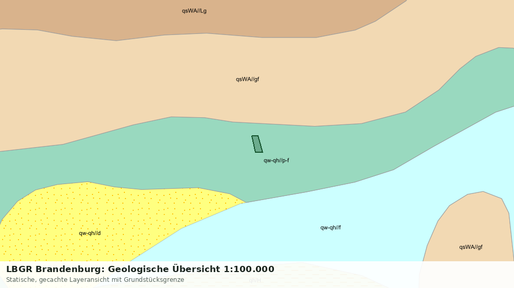 Statische Kartenansicht: LBGR Brandenburg: Geologische Übersicht 1:100.000