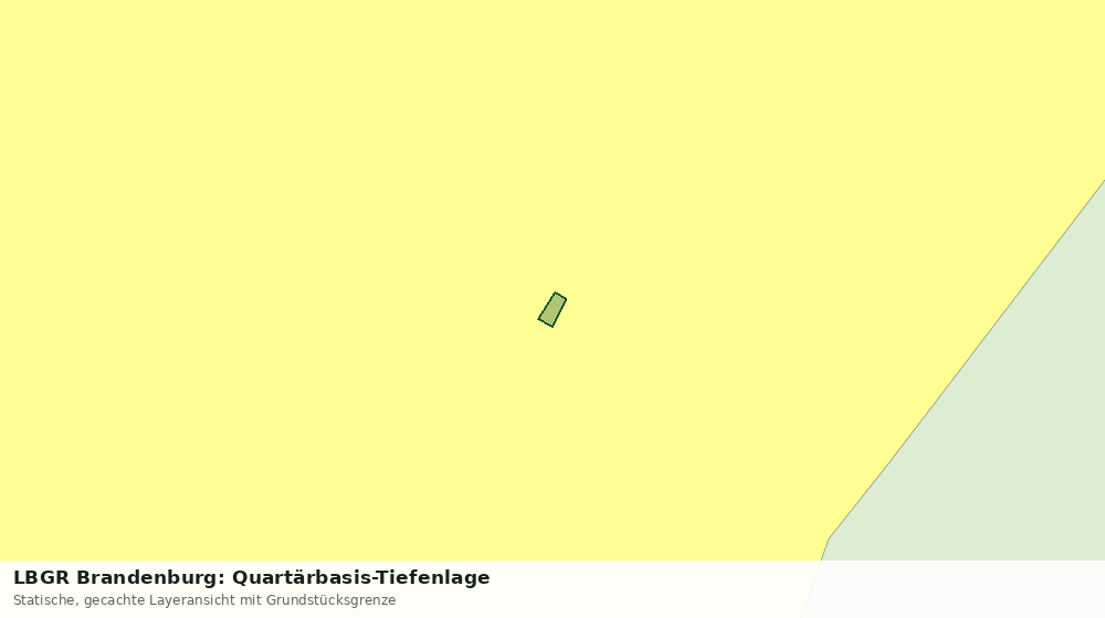 Statische Kartenansicht: LBGR Brandenburg: Quartärbasis-Tiefenlage