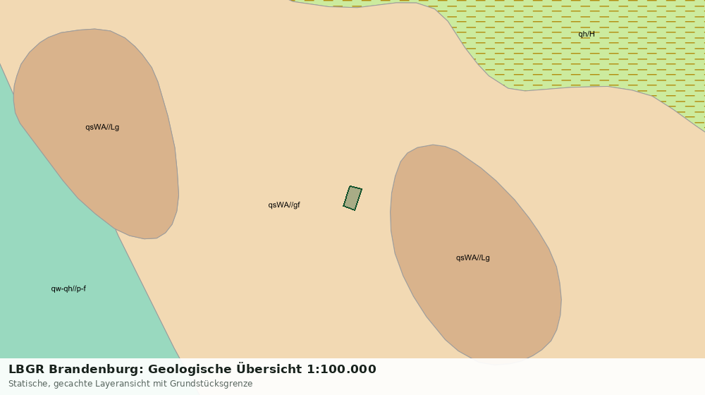 Statische Kartenansicht: LBGR Brandenburg: Geologische Übersicht 1:100.000