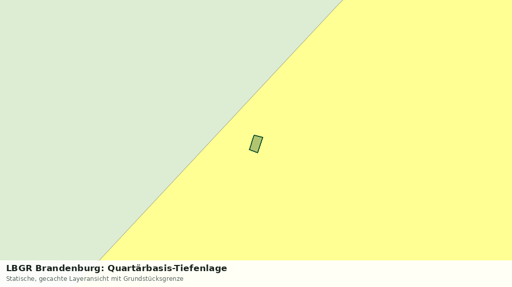 Statische Kartenansicht: LBGR Brandenburg: Quartärbasis-Tiefenlage