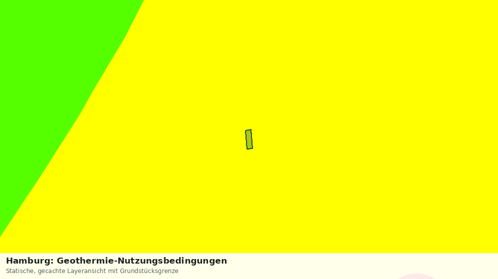 Statische Kartenansicht: Hamburg: Geothermie-Nutzungsbedingungen