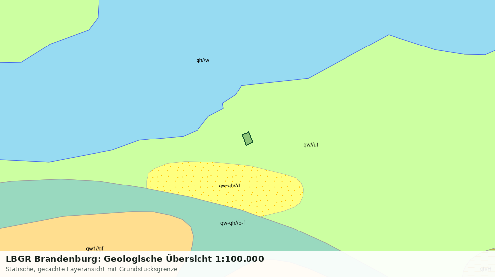 Statische Kartenansicht: LBGR Brandenburg: Geologische Übersicht 1:100.000