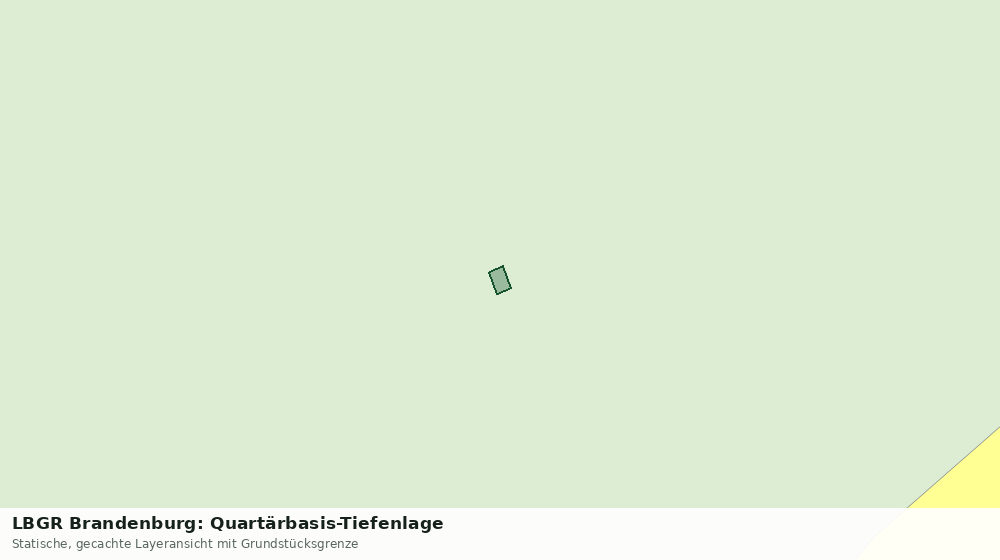 Statische Kartenansicht: LBGR Brandenburg: Quartärbasis-Tiefenlage