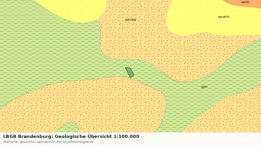Statische Kartenansicht: LBGR Brandenburg: Geologische Übersicht 1:100.000